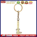 Zinc Alloy Vernier Caliper Key Chain Slide Ruler Key Ring Charm Gauging Tools