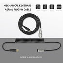 Coil Type-C USB Mechanical Keyboard Aviator Desktop Computer Aviation Connector