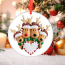 Reindeer Family Christmas Tree Ornament Assorted Christmas Fawn Pendants Gift
