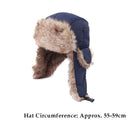 Winter Cap Windproof Warm Bomber Ski Cap Men Women Ear Flaps Faux Fur Headwea