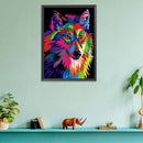 Cotton DIY Cross Stitch 11CT Stamped Colorful Animal Art Embroidery Kit Handw
