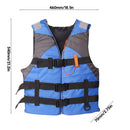 Adults Floating Jacket Lightweight Life Vest for Fishing Swimming (Blue) Newly