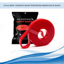 Elastic Resistance Band Exercise Workout Fitness Strength Belt (Red 13mm) Newly