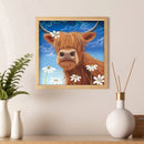 Full Cross Stitch Eco-cotton Thread 11CT DIY Handmade Art Stamped Cattle Kit
