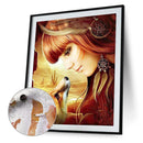 #A Girl Oil Paint By Numbers Kit DIY Acrylic Painting on Canvas Frameless Draw