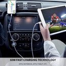 12V 24V QC4.0 PD Type-A Car Charger Dual Ports Power Adapter for Marine Boat Bus