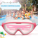 Children Goggles Waterproof Anti-fog Swimming Diving Glasses (Rose White) Newly