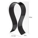 U Shape Headphone Display Stand Rack Acrylic Headset Desk Holder (Black) Newly