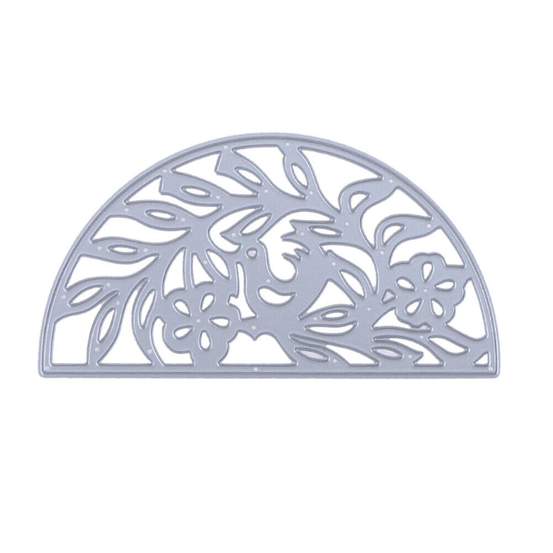 Snowvirtuos Semicircle Lace Flower Metal Cutting Tools Stencil for Scrapboo