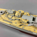 Wooden Deck with Trumpeter 05313 parts for CY350027 1:350 Prinz Eugen cruiser