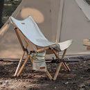 Chair Side Storage Bag Pocket Armrest Hanging for Outdoor Camping (Beige) Newly