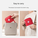 Medicine Bag Outdoor Camping Emergency First Aid Kit Mini Pill Case (Red L)