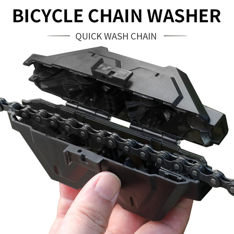 Bicycle Chain Cleaner Chain Scrubber Cleaner for Mountain Bike Chain Brush Box