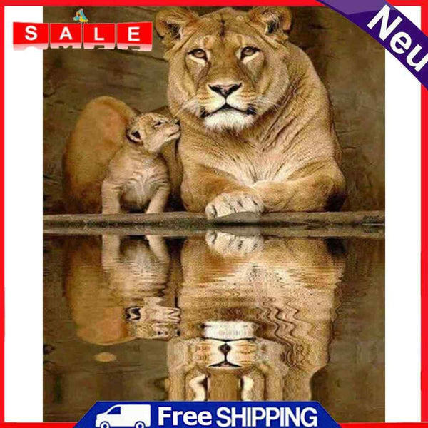 DIY Digital Picture Wildlife Frameless Oil Painting By Number Artwork Handicraft