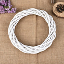Decorations White Wreath Christmas Rattan Ring Garland Hanging Wreath Wicker