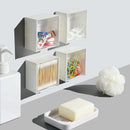 Wall Mounted Storage Box Transparent Adhesive Sundry Organizer Holder Racks