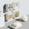 Wall Mounted Storage Box Transparent Adhesive Sundry Organizer Holder Racks