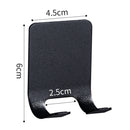 Punch Free Hook Strong Door Wall Hanger Stainless Steel Razor Rack (Black) Newly