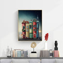 Abstract Book Cabin 5D DIY Full Round Diamond Painting Canvas Rhinestone Artwork