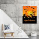 Halloween Pumpkin Bat Oil Paint By Numbers Kit Art Decor 40x50cm (B1602)
