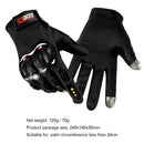 Anti-Skid MTB Bicycle Motorcycle Bike Protective Gloves (Black Full Finger)