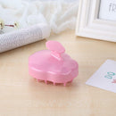 Silicone Scalp Massage Shampoo Brush Body Brush Hair Comb (Pink)