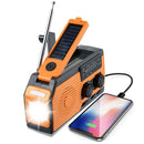 Flashlight Torch Emergency Radio Dynamo Wind Up Solar Weather Radio Hand Crank