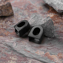 2pcs/set Bicycle Crankset Crank Wheel Protective Sleeve Protector (Black)