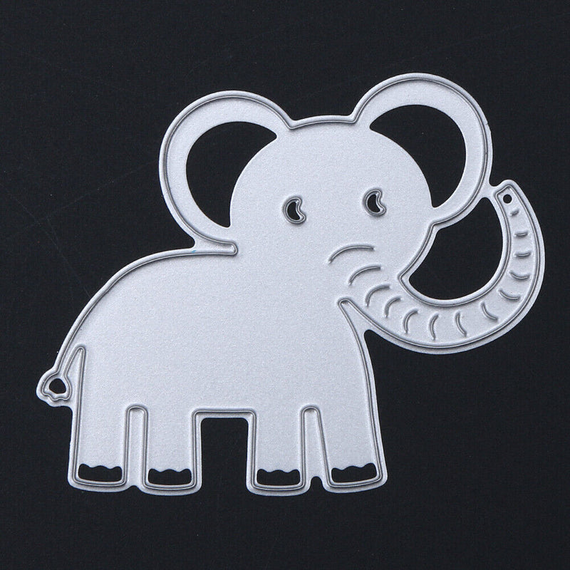 Snowvirtuos Small Elephant DIY Metal Scrapbook Crafts Embroidery Cutting