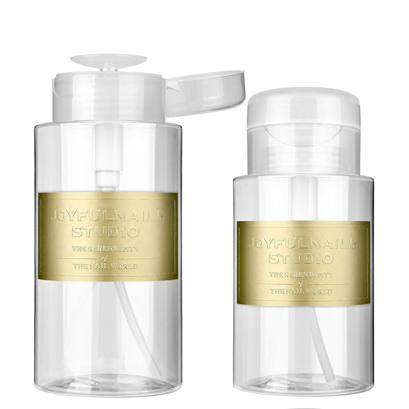 150/300ml Push Down Empty Pump Dispenser Portable Transparent Storage Bottl