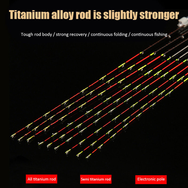 55cm Half Full Titanium Alloy LED Raft Tip Repair Fishing Rod Tip Fishing Tackle