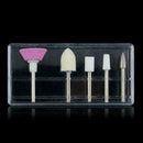 5pcs/set Nail Art Polishing Grinding Head Tools Nail P9I2 Ele Drill Bits T8Y5
