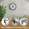 Silent Glass Round Wall Clock - Modern No-Ticking Easy to Read (Black)