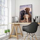 DIY Paint By Number Kit Dog Animal Series No Frame for Home Decoration Art