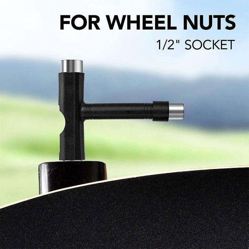 Wrench Skateboard Scooter Roller Skate Long Board T-Shape Tool Wrench Q3S9