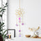 #A Hanging Ornament Leaf Moon Crystal Wind Chimes Hanging Chandelier Pendant Gif