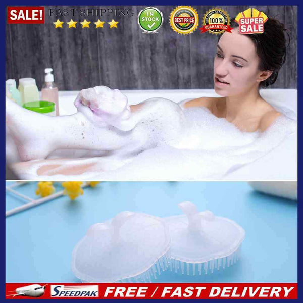 2pcs Shampoo Hair Washing Comb Bath  Hair Clean Brush Silicone Bath Combs