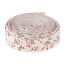 5 Yard Floral Ribbon Clothing Tape Label DIY Craft Bowknot Sewing Accessory