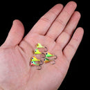 6Pcs Winter Ice Fishing Jig Head Barbed Hooks Lure Tackle Bait Set 15mm/1.1 B7H7