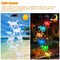 Yard Patio Wind Chime Hummingbirds Solar Chime LED Crystal Dog Discolored