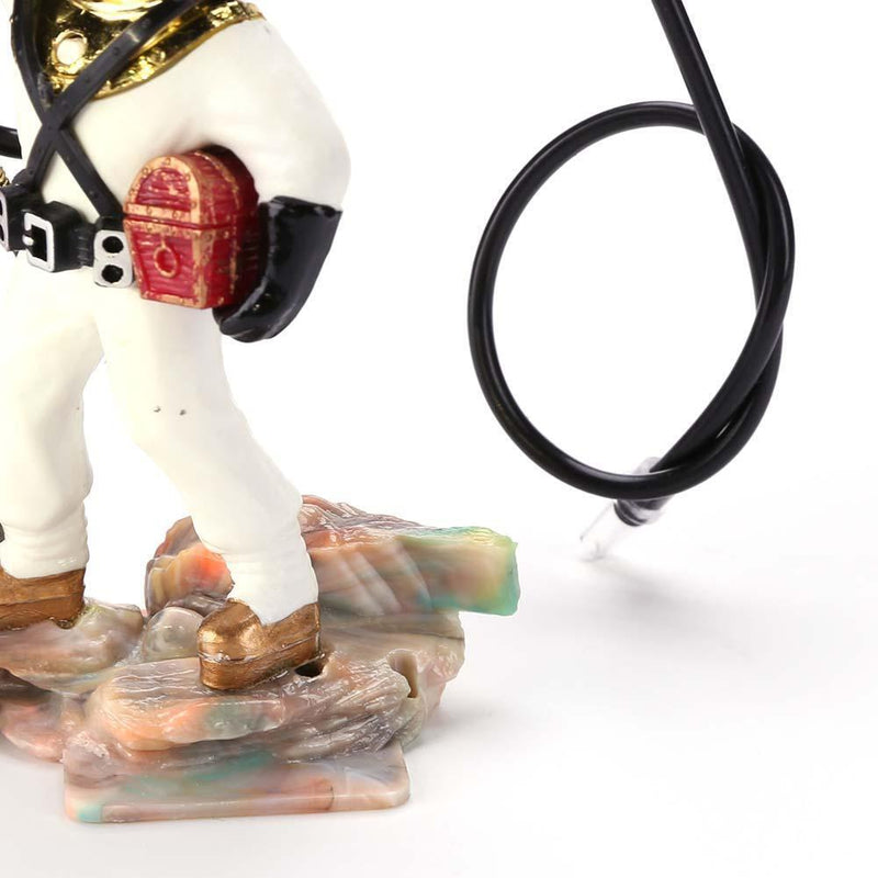 Underwater Animation Landscape Treasure Hunt Diver Pneumatic Decor (White) Newly