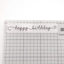 Happy Birthday DIY Scrapbook Plastic Embossing Folder Template for Album Newly