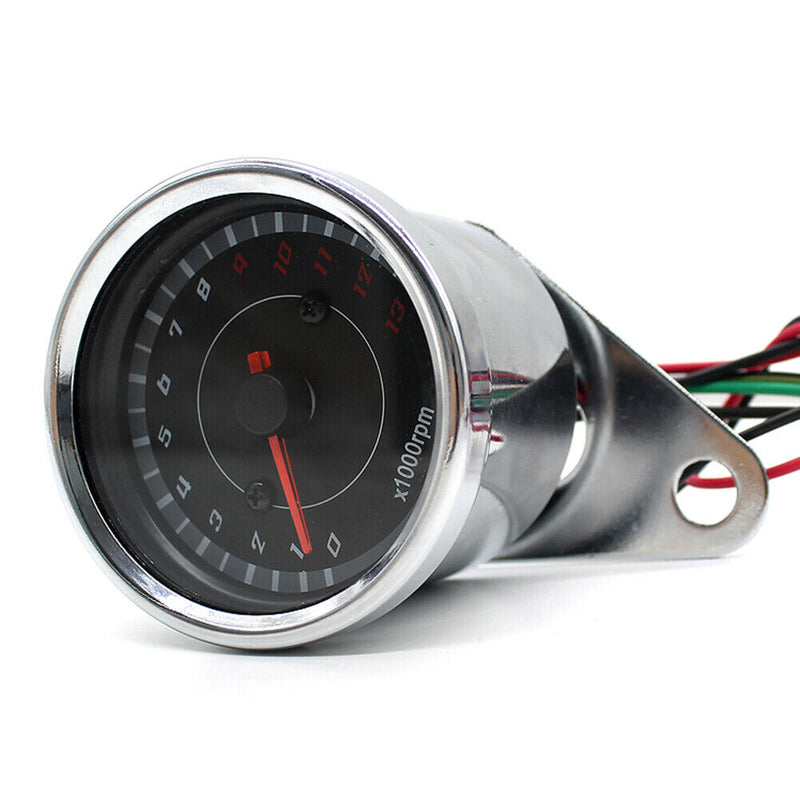 12V Analog Speedometer REV Counter with Blue LED Backlight for Motorcycle ATV UTV
