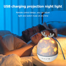 LED Rotating Night Light Projector Bluetooth Lamp Bedroom Lamp for Baby Gifts