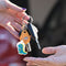 5D DIY Full Special Drill Diamond Painting Keychain Art Pendant(16x7cm)