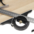 Right Angle Ruler Stainless Steel Measuring Tools Set for Woodworking Engin