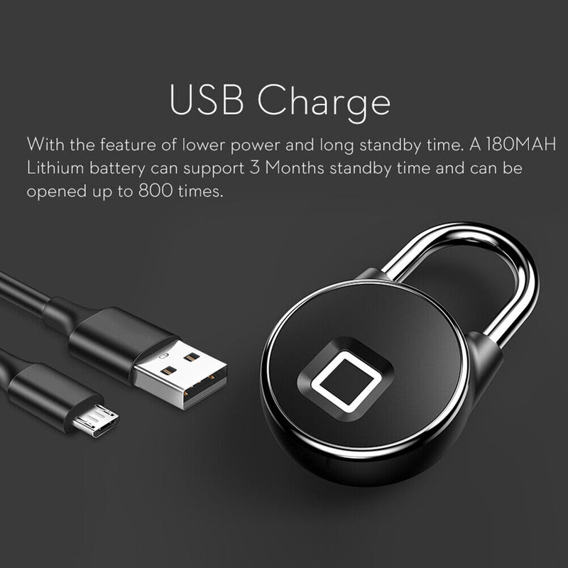 Tuya Biometric Fingerprint Password, Keyless Padlock for Ko
