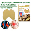 12pcs/Box Ginger Knee Patches Set Pain Relieve Medical Plasters Stickers Newly