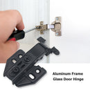 Aluminum Frame Glass Door Hinge Hydraulic Damping Buffer Cabinet Door Hinge