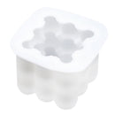 Round Cube Candle Plaster Mould Cavities Silicone Square Bubble Dessert Molds
